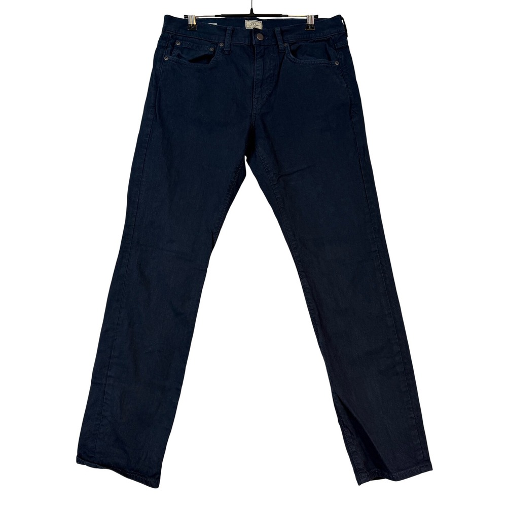J.Crew 484 Slim Fit Pants Mens 31x30 Navy Blue Stretch Cotton Preppy Classic